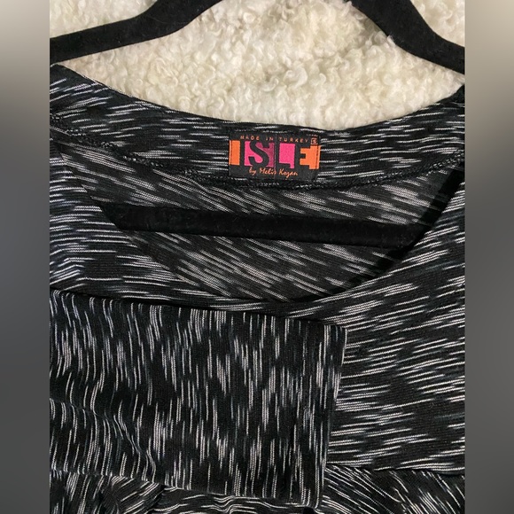 Isle Apparel Mesh Tiered Ruffle Cha Cha Dress - Picture 2 of 2